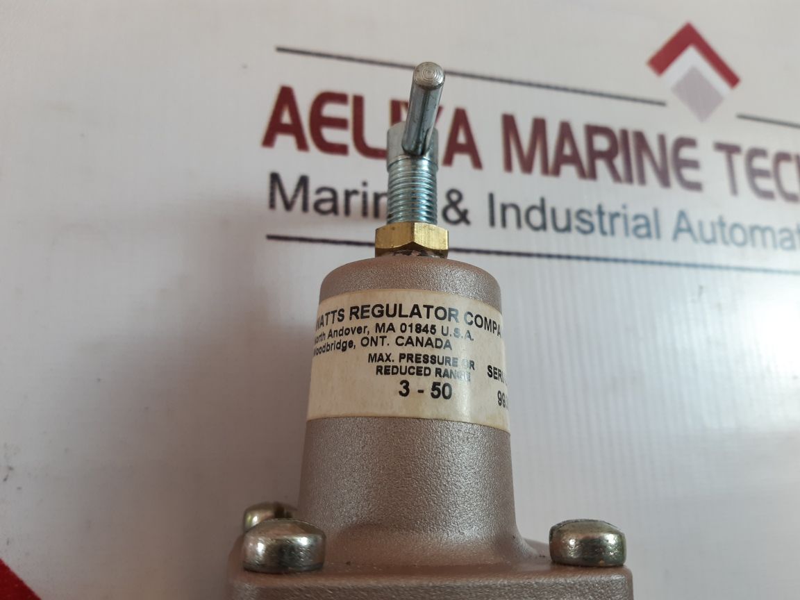 Watts Regulator 26A Pressure Regulator 3-50 Psi
