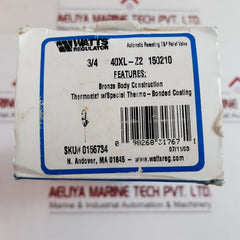 Watts Regulator 40Xl-z2 Temperature And Pressure Relief Valve