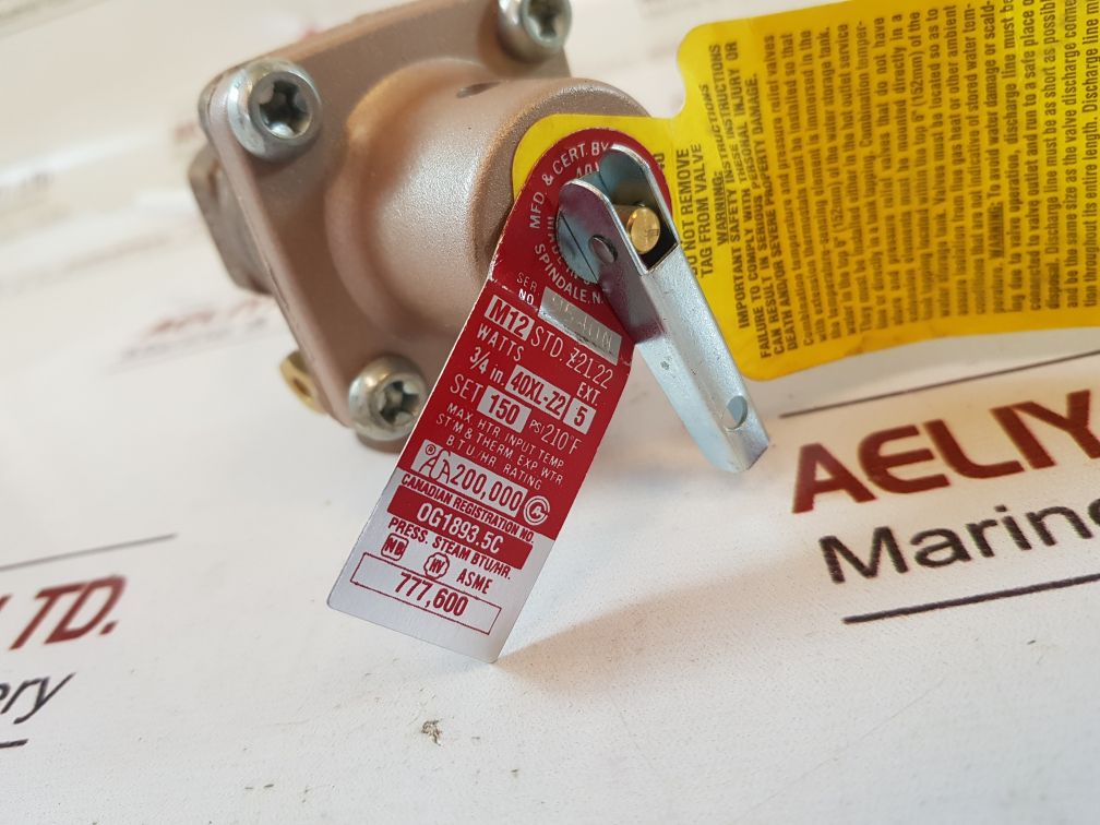Watts Regulator 40Xl-z2 Temperature And Pressure Relief Valve