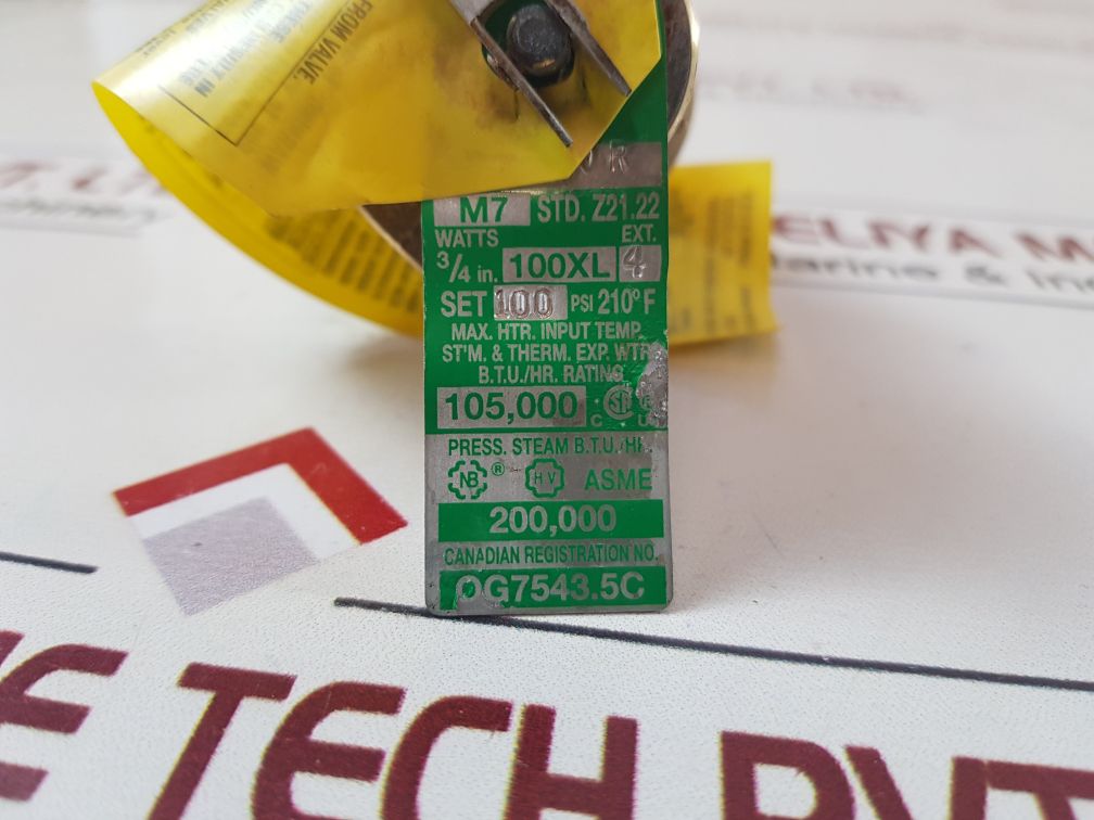 Watts Regulator M7 Std.Z21.22 Valve
