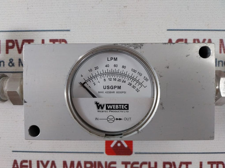 Webtec Fi750-120Ano Hydraulic In-line Flow Indicator