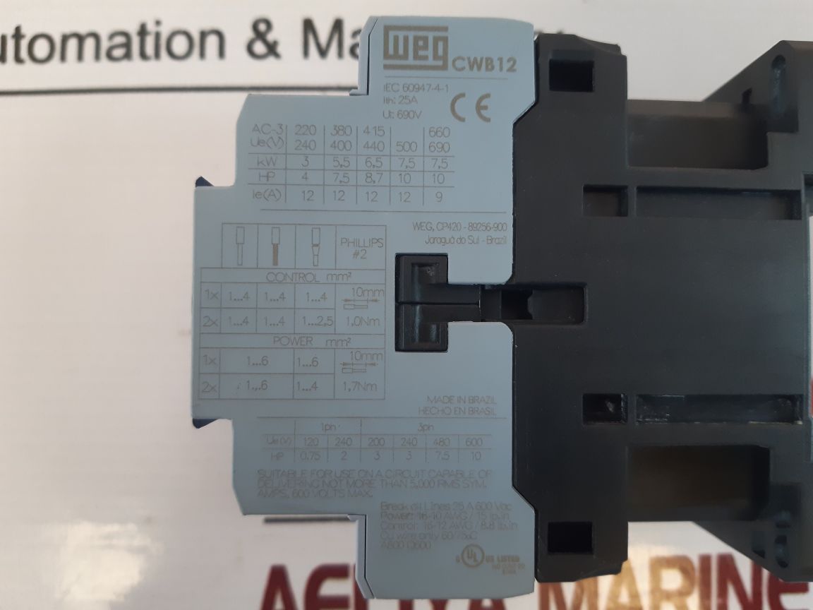 Weg Cwb12 Contactor
