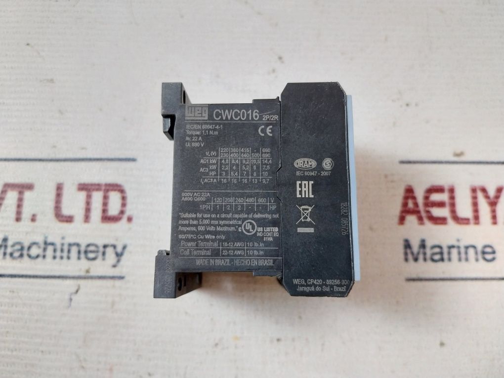 Weg Cwc016.2P/2R Minicontactor