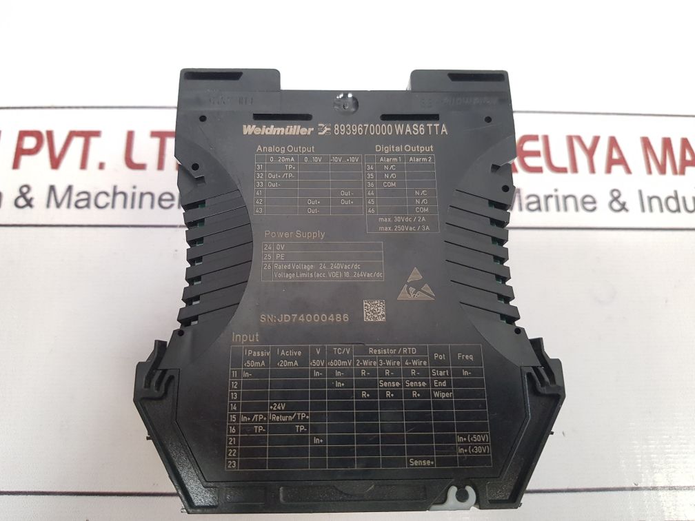 Weidmüller 8939670000 Universal Signal Converter Was6Tta