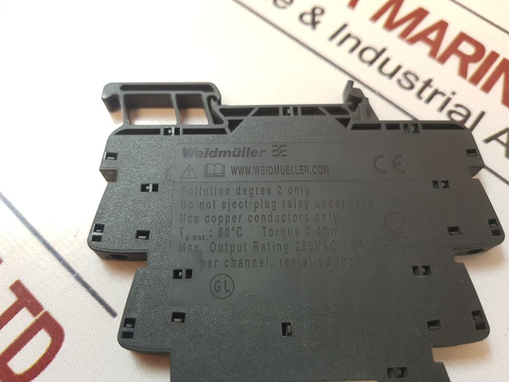 Set Of 6X Weidmuller Trs 24Vdc 1Co Relay