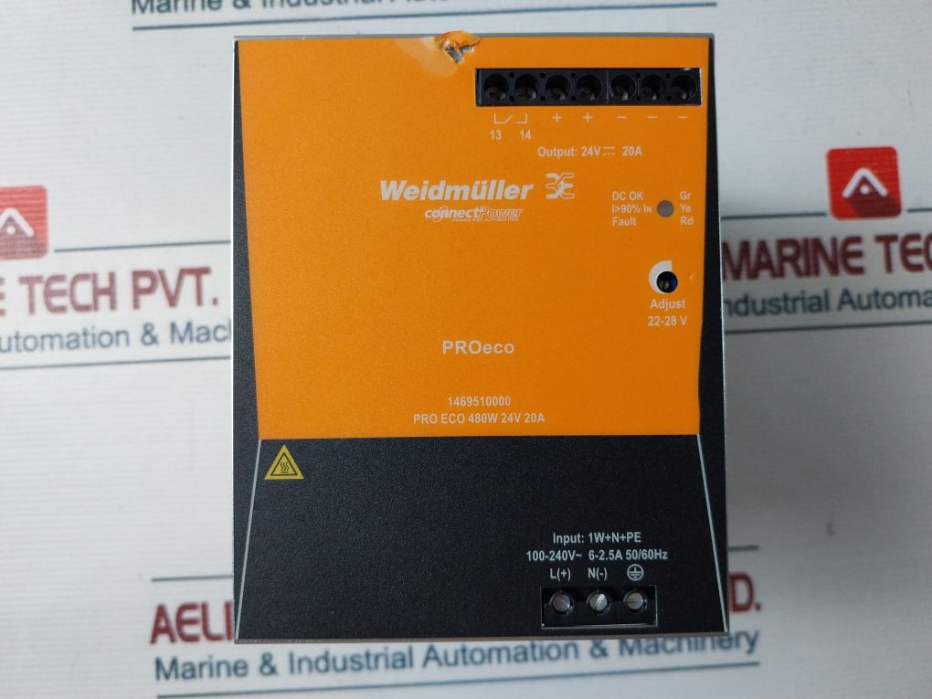 Weidmuller 1469510000 Switching Power Supply 100-240V~50/60Hz 6-2.5A