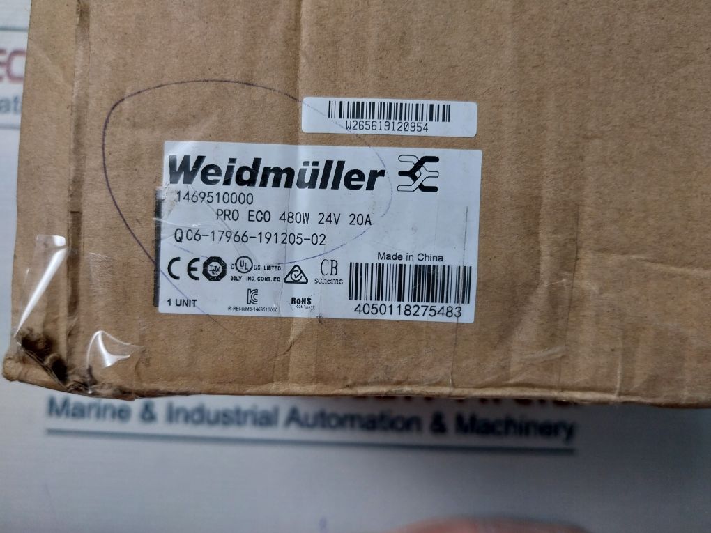 Weidmuller 1469510000 Switching Power Supply 100-240V~50/60Hz 6-2.5A