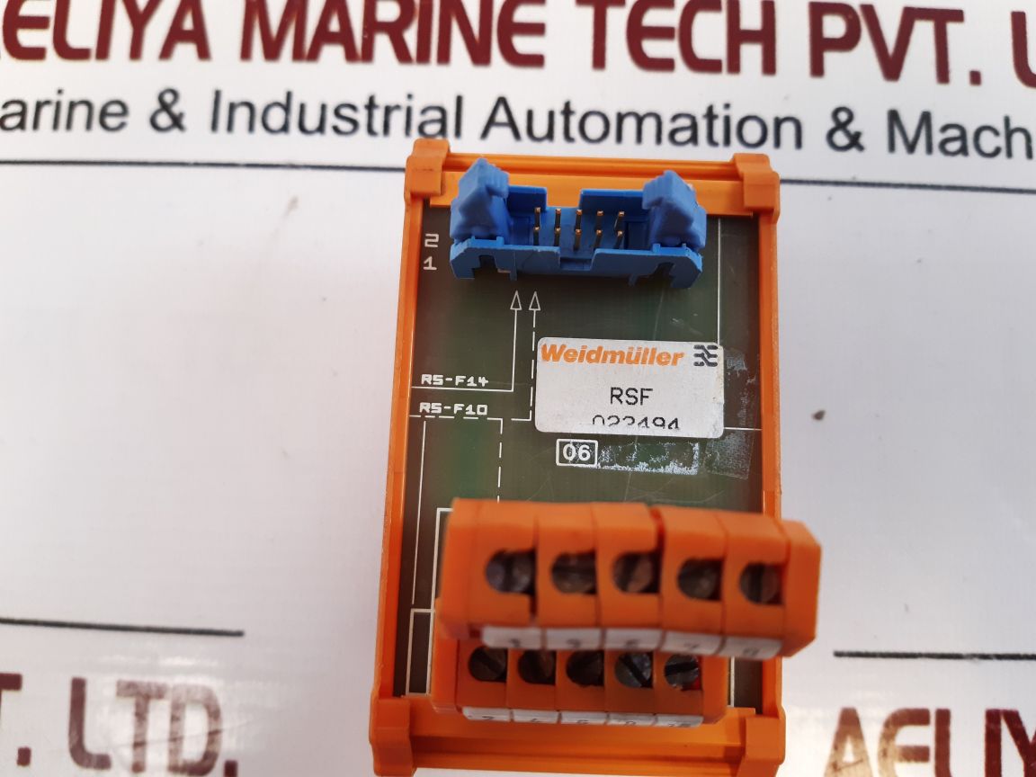Weidmuller Rs-f14 Interface Unit Rs-f10