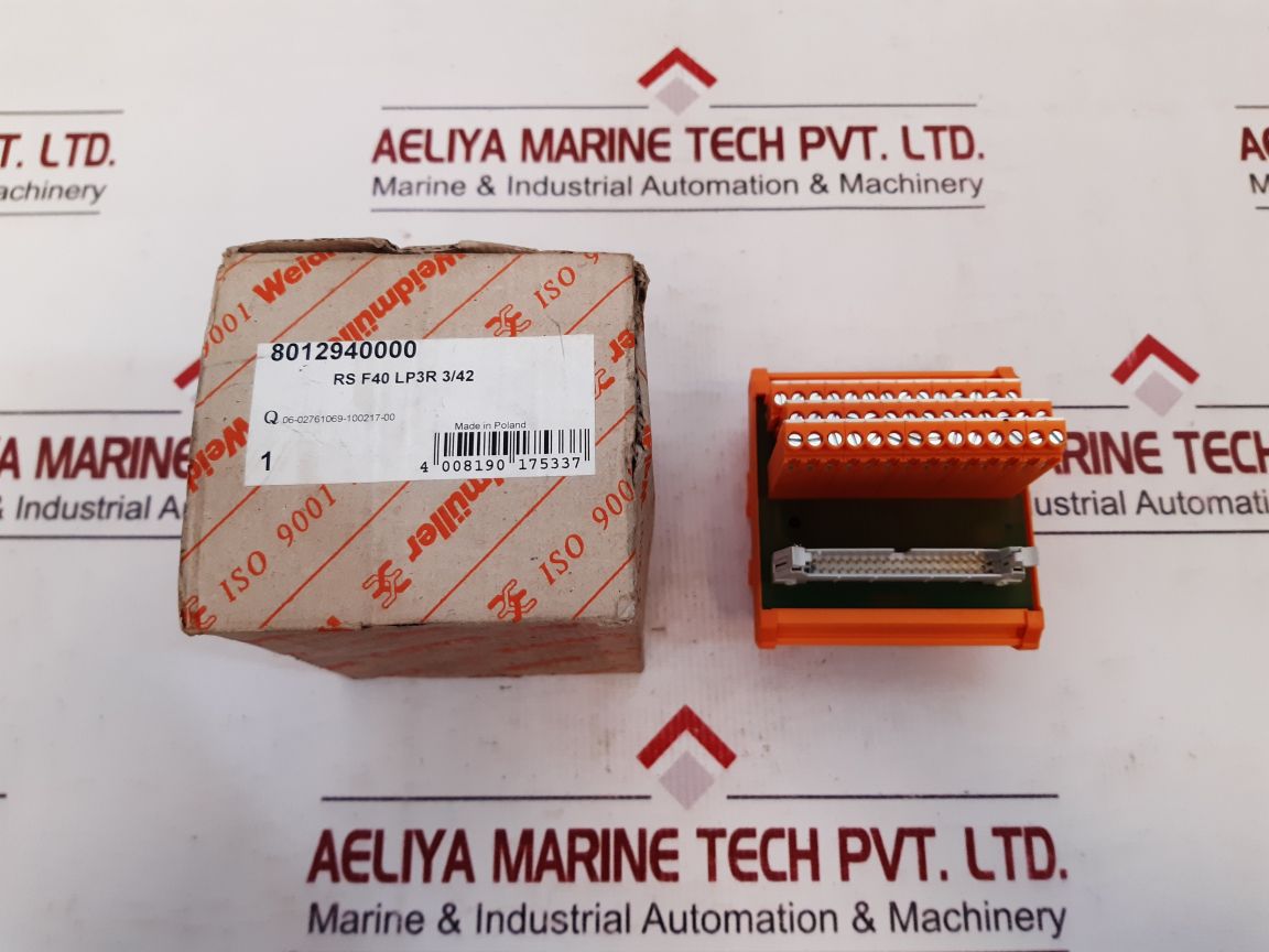 Weidmuller 8012940000 Terminal Block Rs F40 Lp3R 3/42