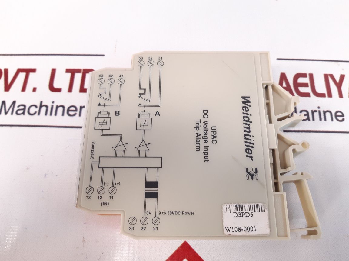 Weidmuller 828027 Dc Voltage Input Trip Alarm