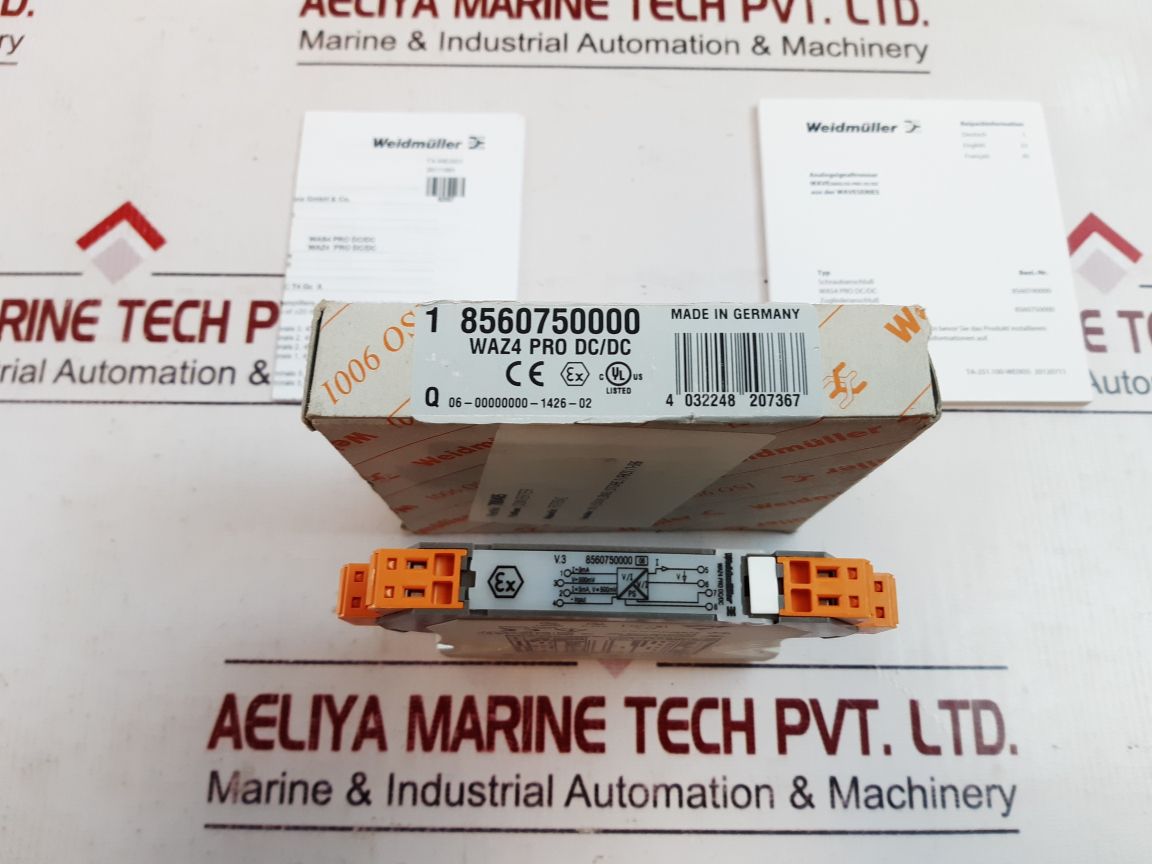 Weidmuller 8560750000 06 Waz4 Pro DcDc Analogue Isolator