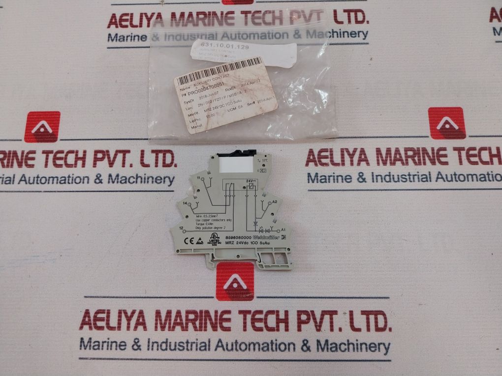 Weidmuller 8596080000 Power Relay With Relay Socket Mrz 24Vdc 1Co 5Uau