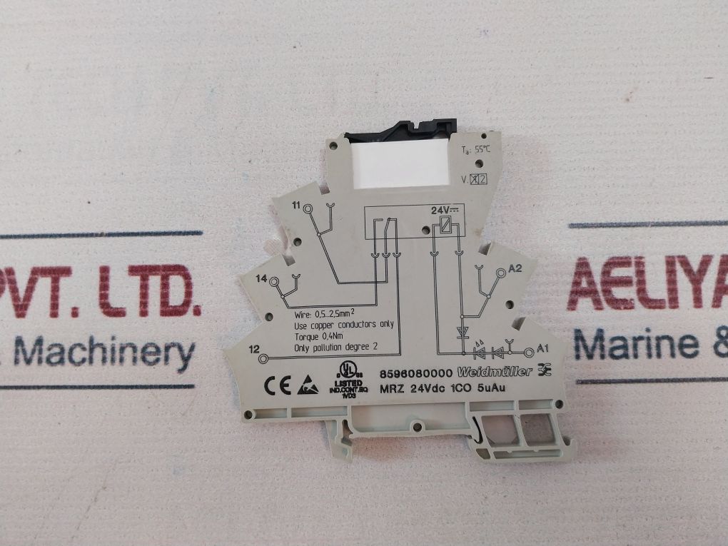 Weidmuller 8596080000 Power Relay With Relay Socket Mrz 24Vdc 1Co 5Uau ...