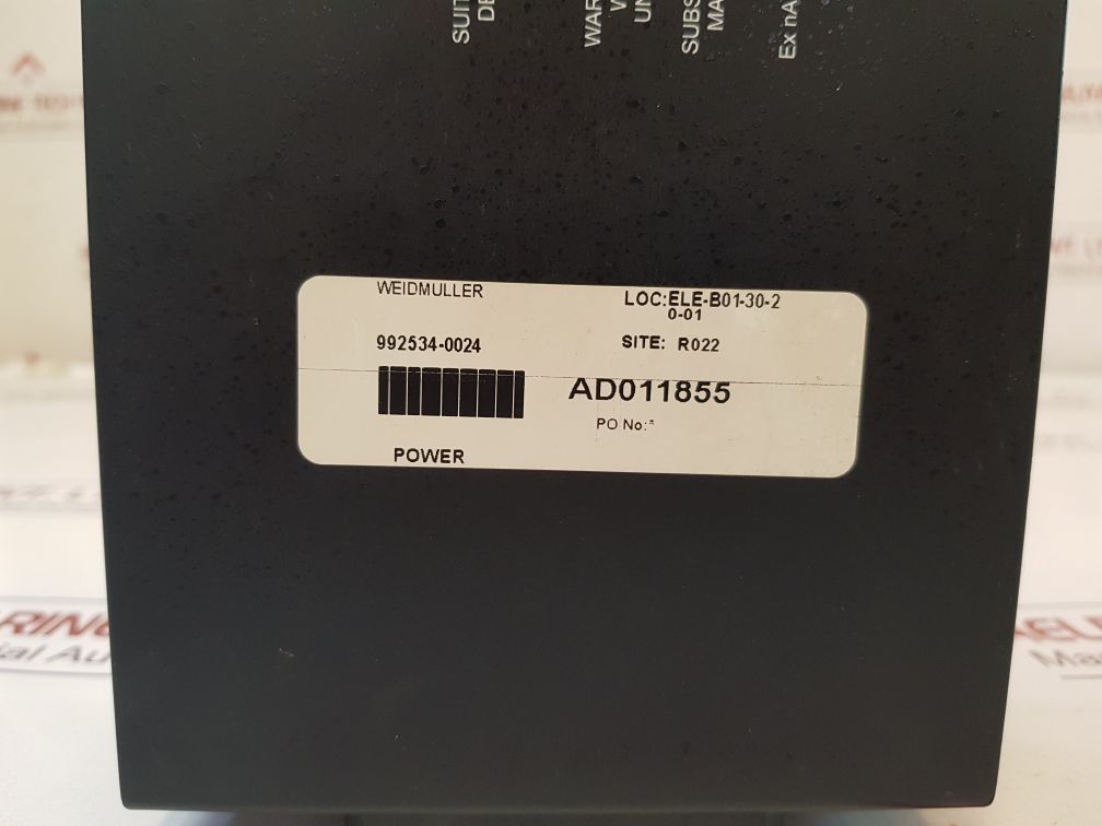 Weidmuller 992534 0024 Connect Power Supply Ad011855