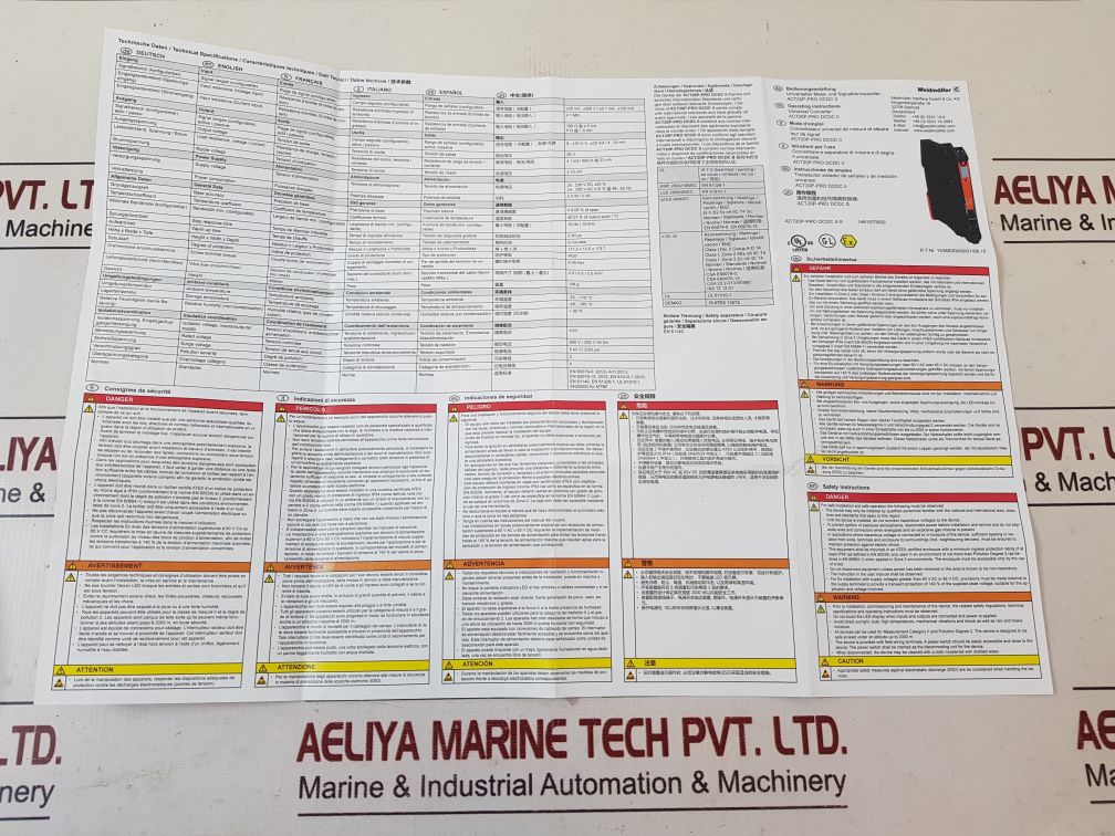 Weidmuller Act20P-pro Dcdc Ii-s Analog Signal Converter