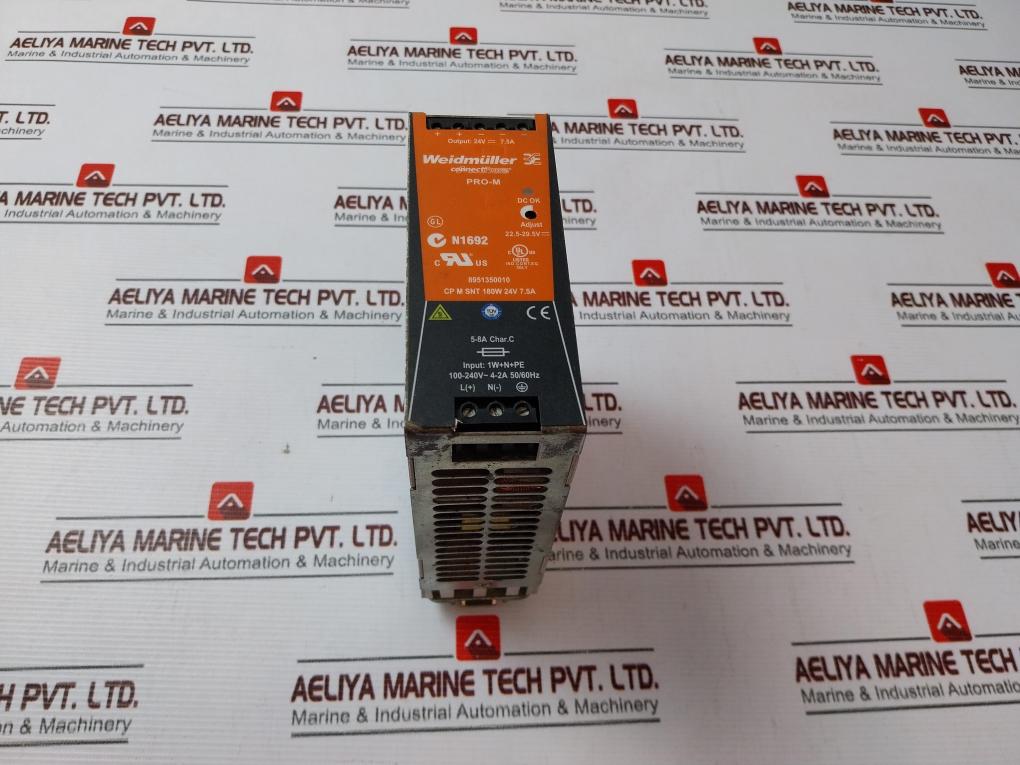 Weidmuller Cp M Snt 180W 24V 7.5A Switch-mode Power Supply Unit 24V 7.5A