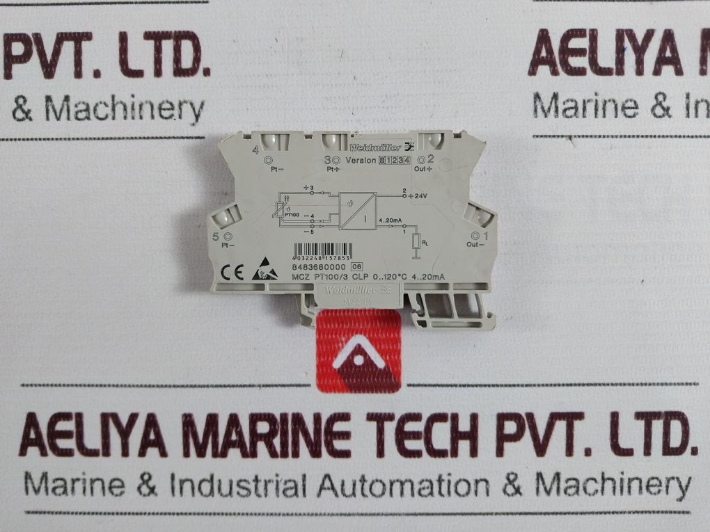 Set Of 3X Weidmuller Mcz 1.5 Terminal Block
