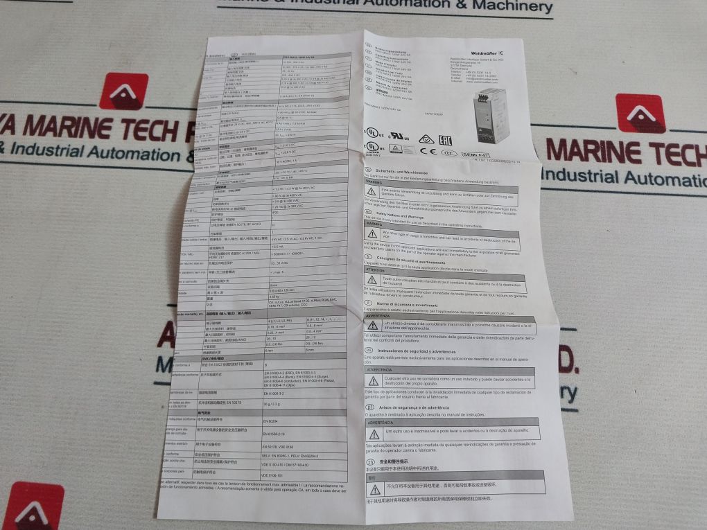 Weidmuller Pro Max3 120W 24V 5A Switching Power Supply 1478170000