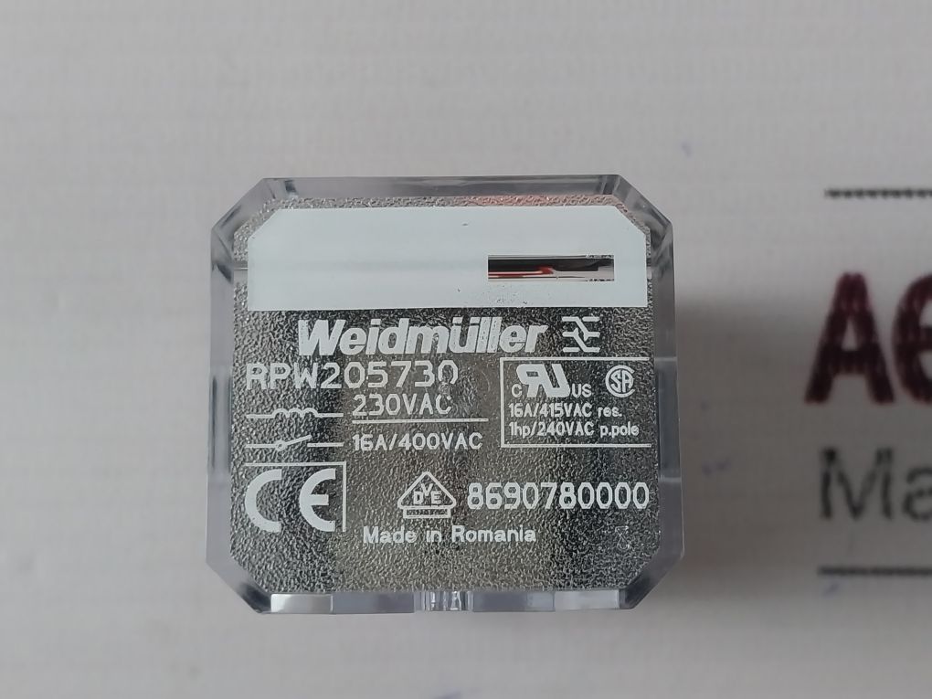 Weidmuller Rpw205730 Relay 230 Vac