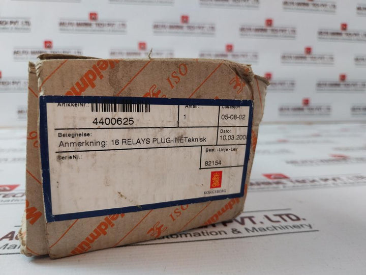 Weidmuller Rsm 16R Relay Module 24Vdc