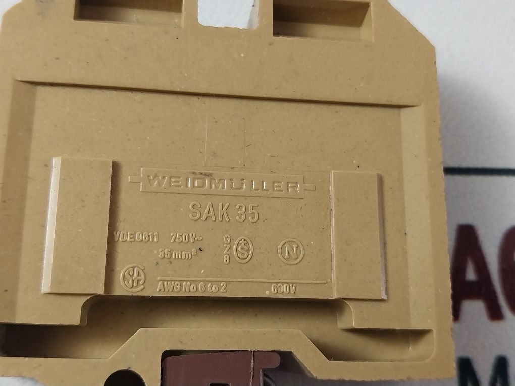 Lot Of 10X Weidmuller Sak 35 35Mm2 Terminal Block 750V