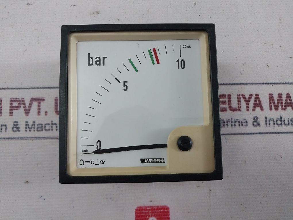 Weigel 0-10 Bar Pq96/Pq90 Analog Meter