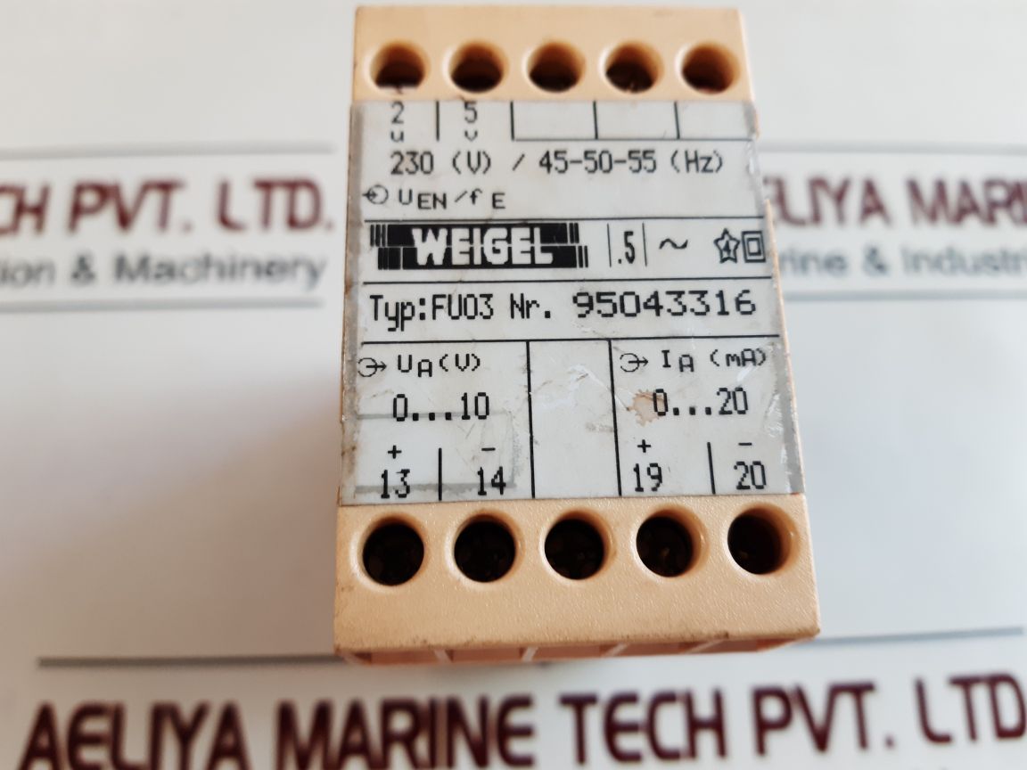 Weigel Fu03 Transducer