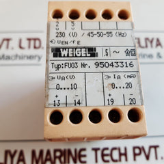Weigel Fu03 Transducer