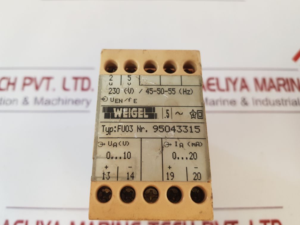 Weigel Fu03 Transducer 95043315 Free Shipping