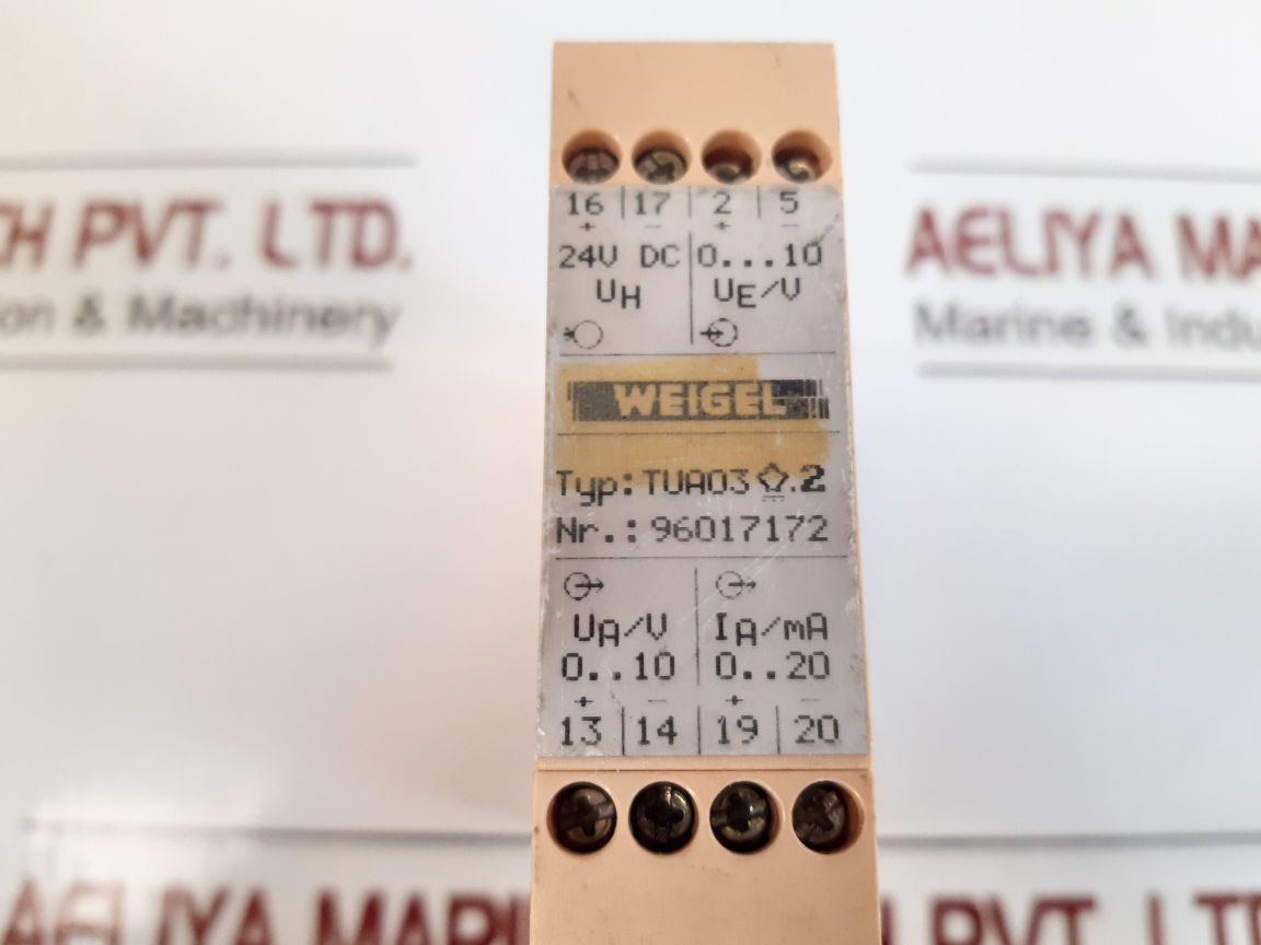 Weigel Tua03 Isolating Amplifier Tua03 .2