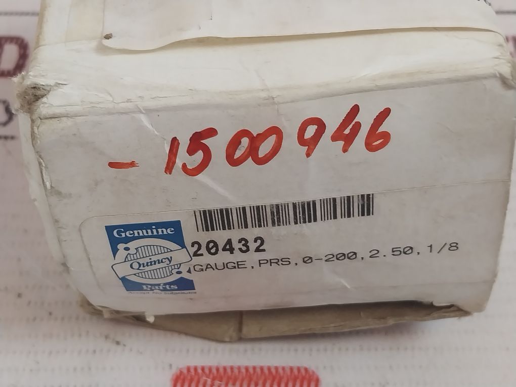 Weiss 0-200 Psi Pressure Gauge Back Panel Mount