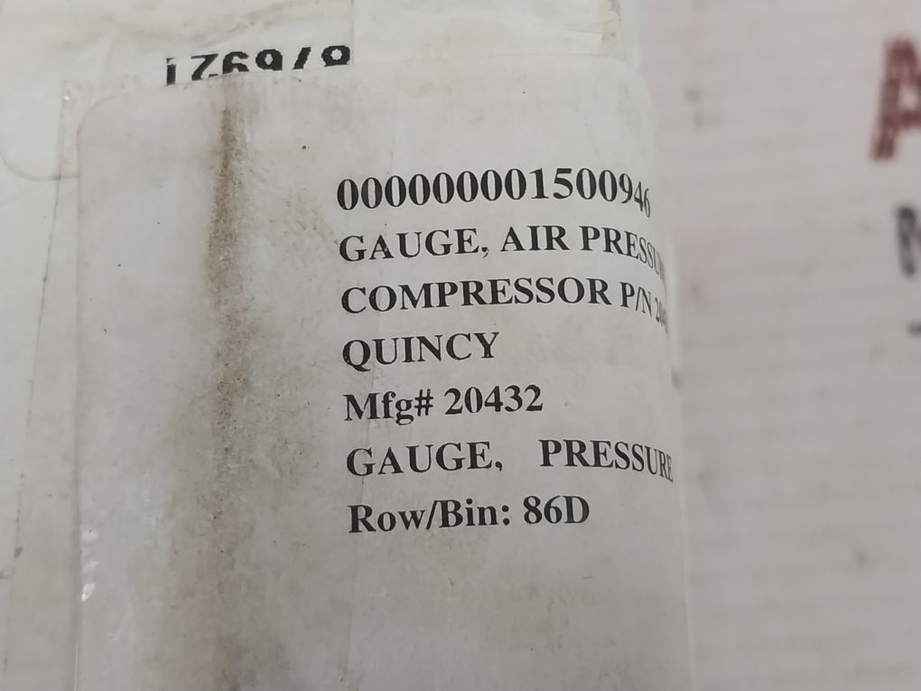 Weiss 0-200 Psi Pressure Gauge Back Panel Mount