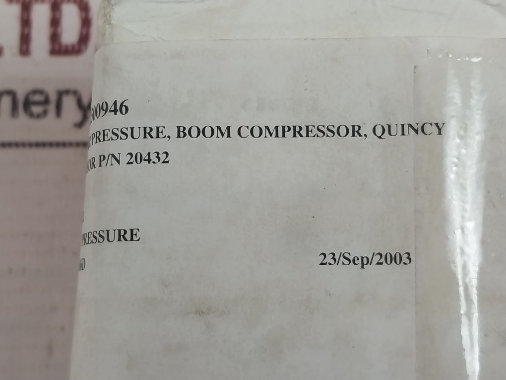 Weiss 0-200 Psi Pressure Gauge Back Panel Mount