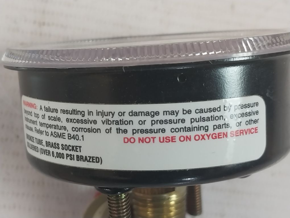 Weiss 0-200 Psi Pressure Gauge Back Panel Mount