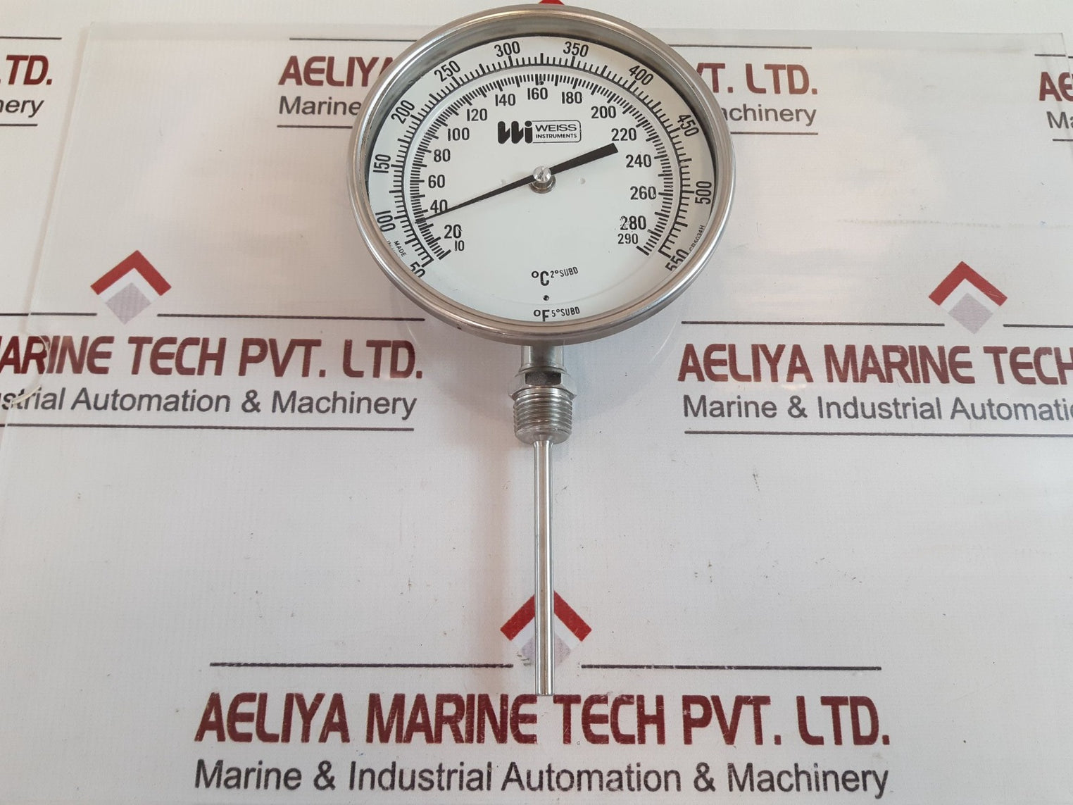 Weiss Cr5034H Thermometer 50 To 550°F 5°Subd , 10 To 290°C2°Subd
