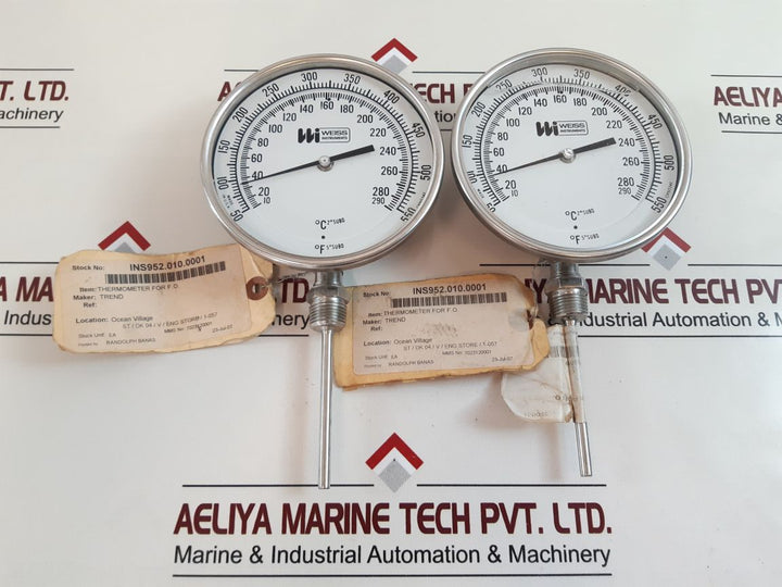 Weiss Instruments Cr5034E Thermometer 10-290°C²° Subd 50-550°F⁵° Subd

