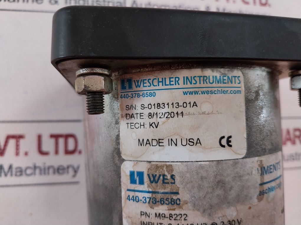 Weschler M9-8222 Rpm Meter 0-1000 Digital Display