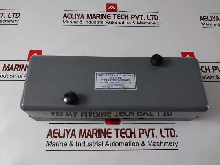 Weschler Mv-832 Phase Shifting Transformer 120 Volts