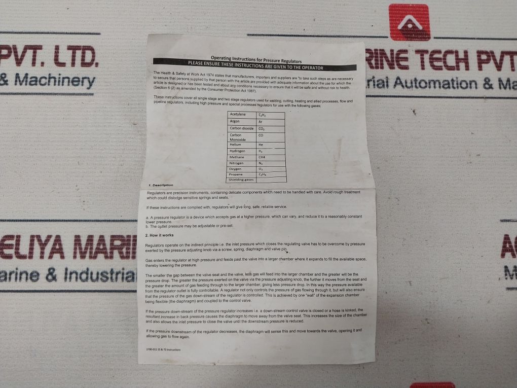 Wescol 3.5 Single Stage Regulator 0-6000 Psi