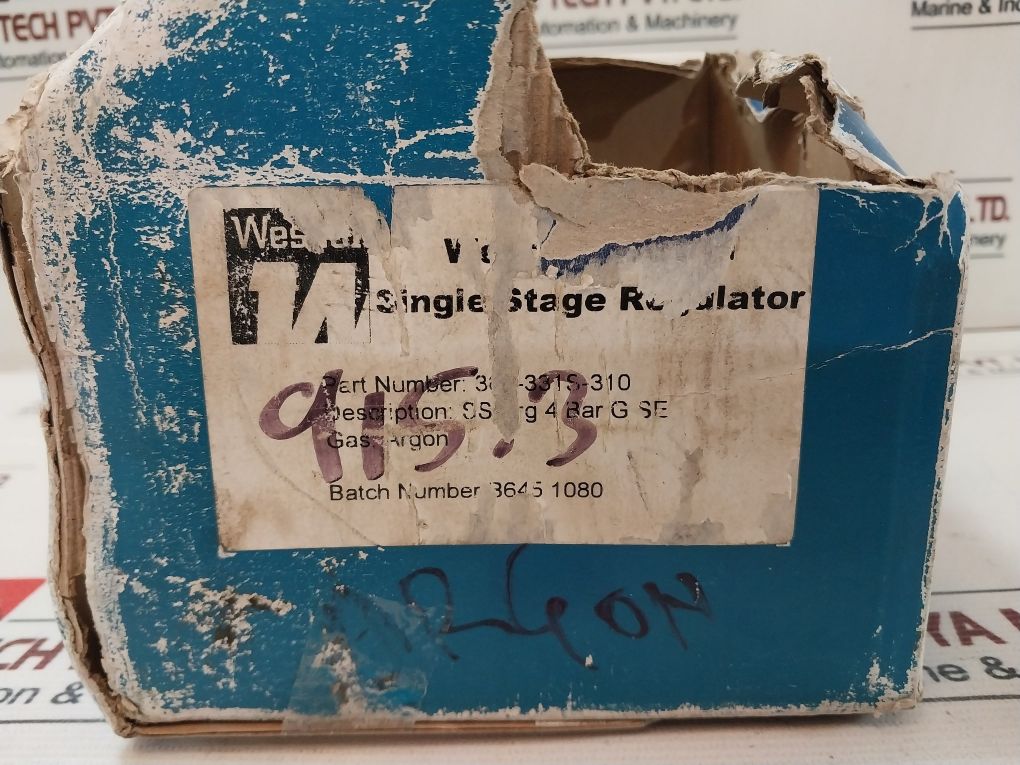 Wescol 3.5 Single Stage Regulator 0-6000 Psi