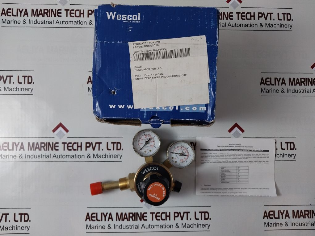 Wescol Single Stage Regulator
