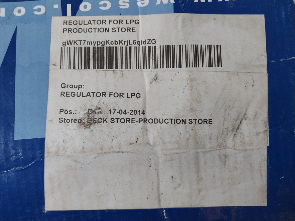 Wescol 0101-140 Single Stage Regulator Ss P 3.5 2G Se