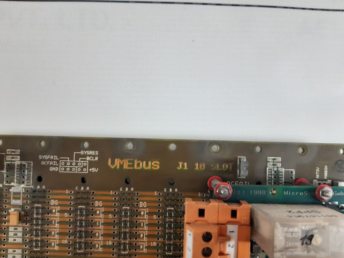Weso Vmebus J1 10 Slot Pcb Card
