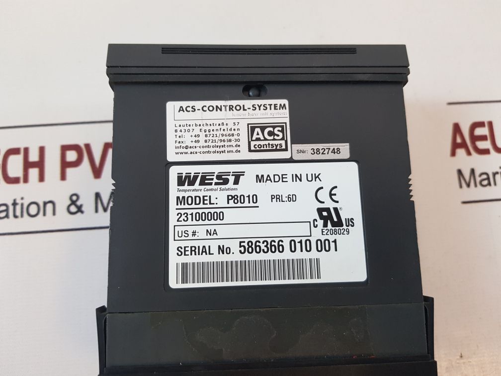 West P8010 Prl:6D Panel Meter