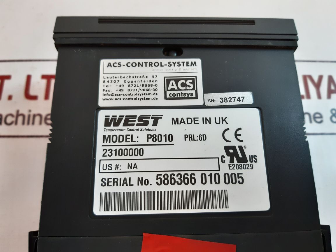 West P8010 Panel Meter
