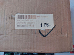 Westberg 892-007/15 Control Card