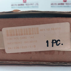 Westberg 892-007/15 Control Card