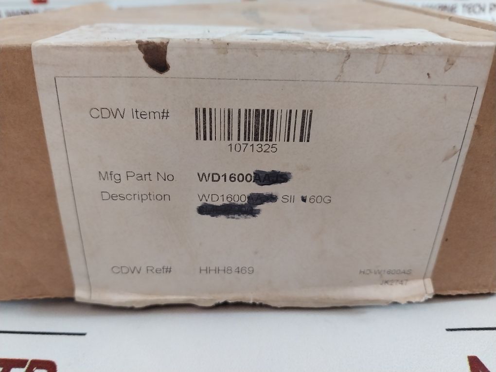 Western Digital Velociraptor Wd1600Hlfs Hard Drive