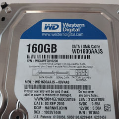 Western Digital Wd1600Aajs-00V4A0 Hard Drive