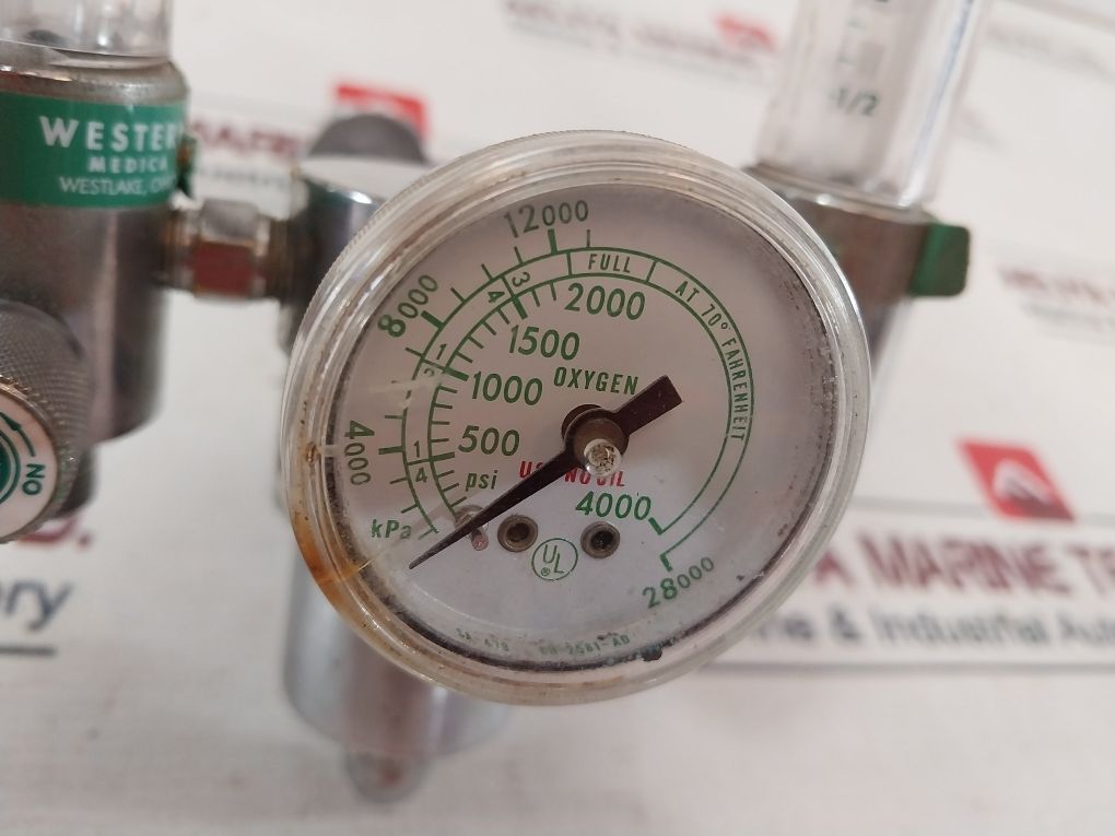 Western Medica Sa-479 Gas Regulator With Oxygen Flow Meter